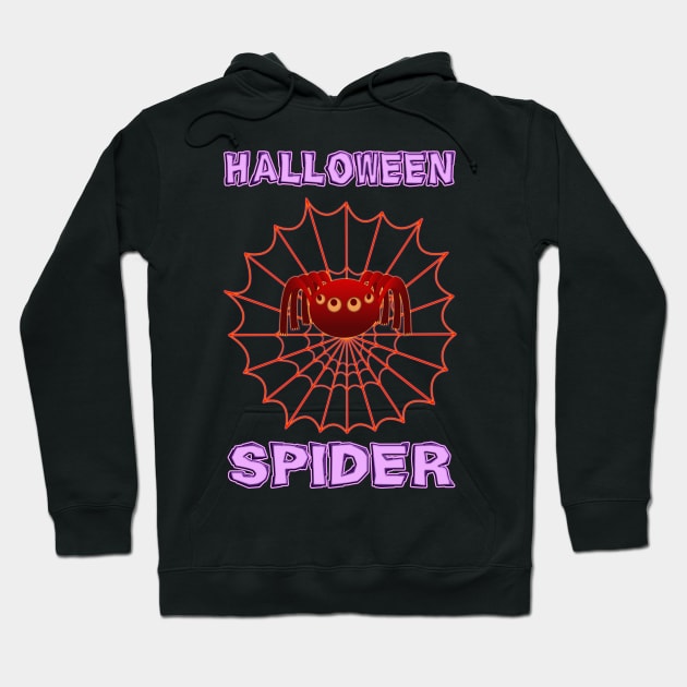 Halloween Spider in the web Hoodie by madrigenum